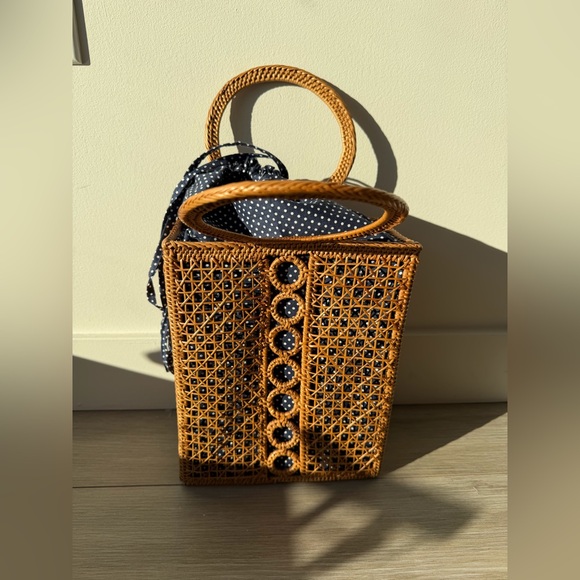 Anthropologie Woven Textured Bali Tote, NWT - Picture 4 of 5
